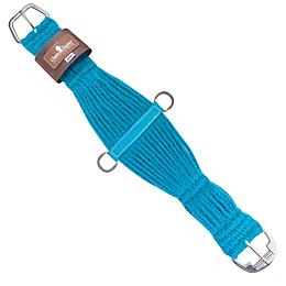 Classic Equine Horse 100% Mohair Roper Cinch Roller Buckle Soft 27 Strand Turquoise