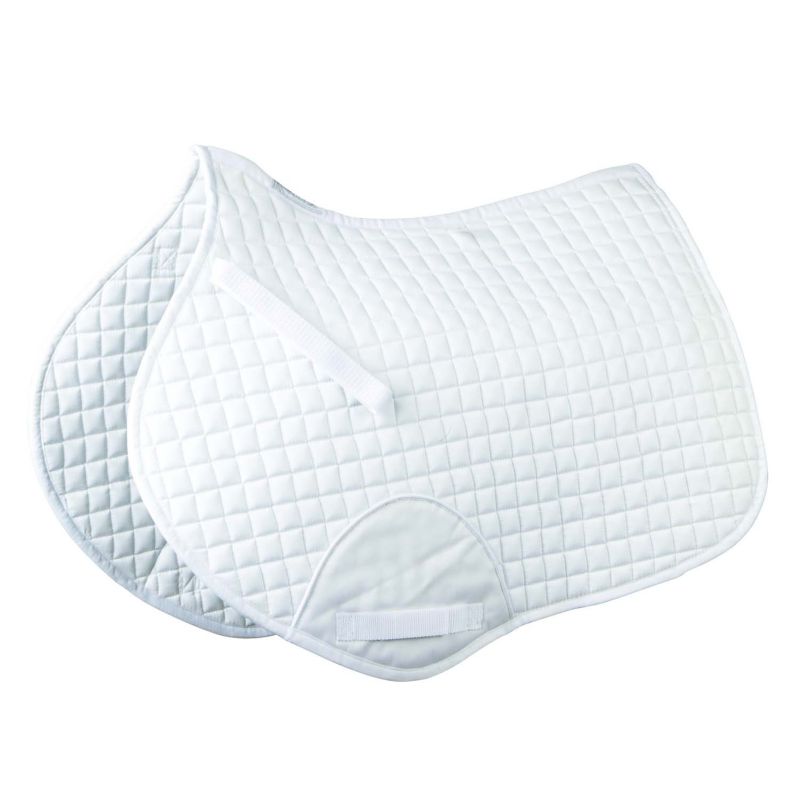 Roma Mini Quilt Shaped Saddle Pad White