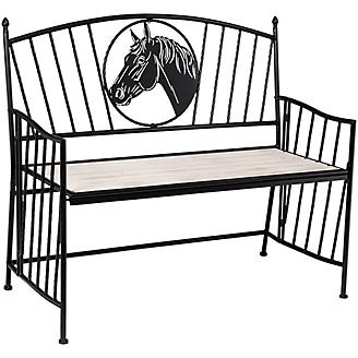 Equine Bench with Horse Head