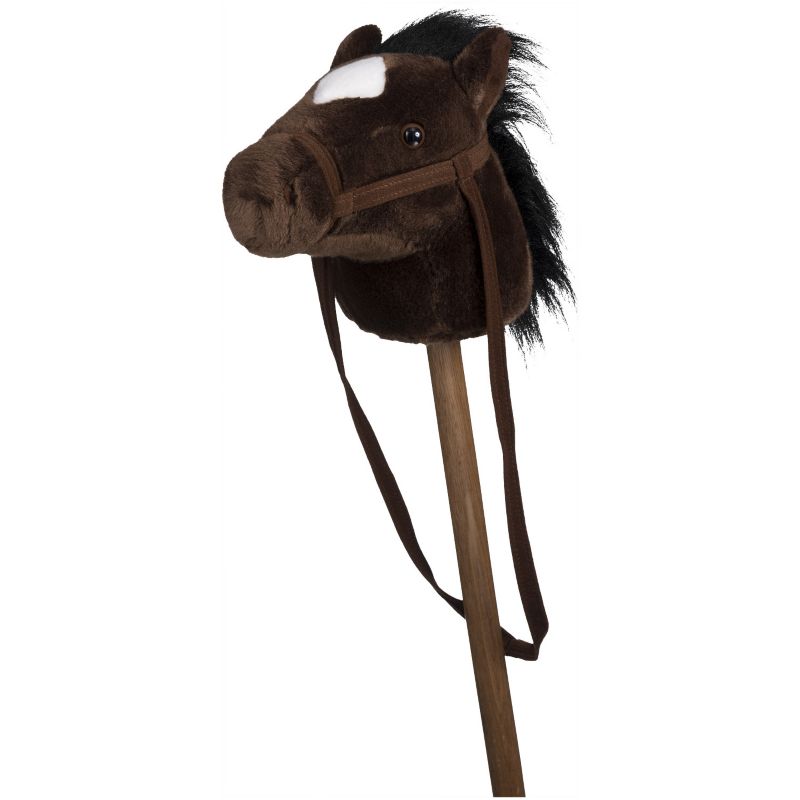 Plush Stick Horse with Multiple Sounds Dark Brown -  JT International, 87-9702-61-0