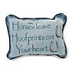 Horses Leave Hoofprints 12x8 Throw Pillow