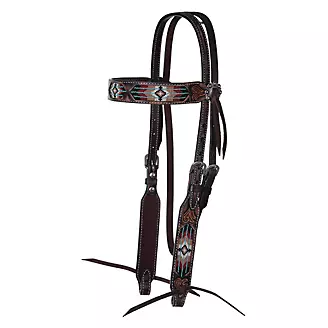 Circle Y Southwest Beaded Browband Headstall