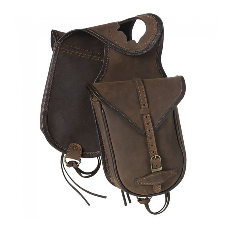 Tough1 Soft Leather Horn Bag Brown