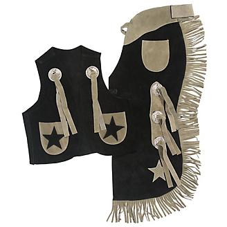 Tough1 Youth Vest/Chap Set with Stars