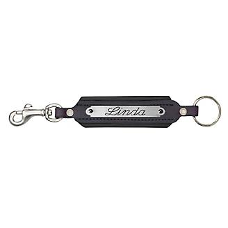 Personalized Padded Leather Keychain