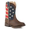 Roper Toddler Square Toe American Flag Boots