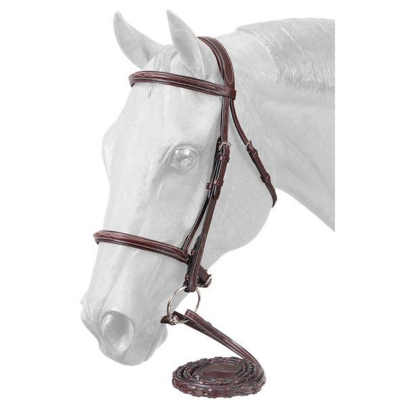 Premium Padded Fancy Stitched Raised Bridle