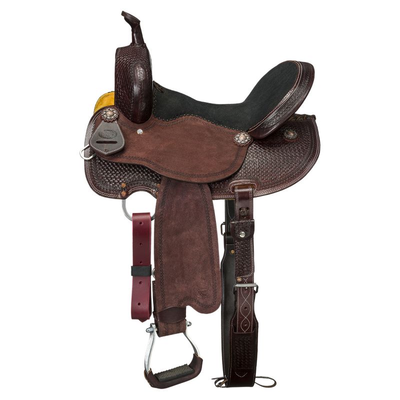 Tough1 Greeley Round Skirt 15in Barrel Saddle