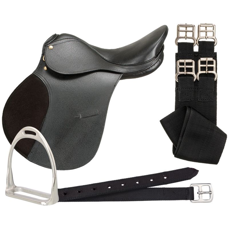 Blemished Silver Fox AP Saddle Package 14 Black