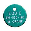 Personalized 7/8in Round Aluminum Tag