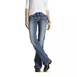 ARIAT REAL DENIM - Women's Western Bootcut Blue Jeans - 27L. 34”inseam 
