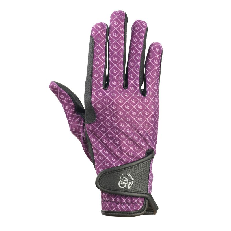Ovation Cool Rider Glove XS Plum -  ENGLISH RIDING SUPPLY, 470994PLUM XS