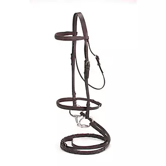 Silver Fox Padded Snaffle Bridle with Reins