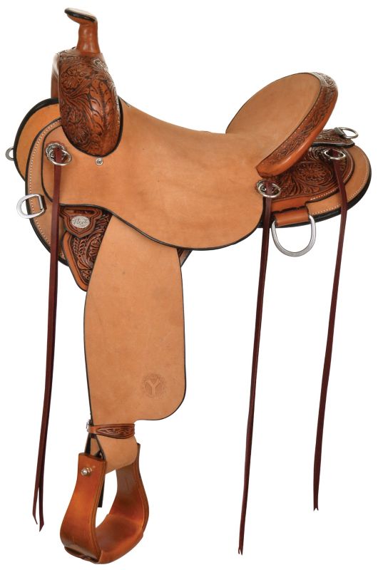 Circle Y Drover FlexII Trail Saddle 14 Wide Tan