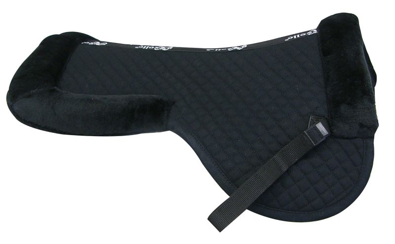 Exselle Wither Relief Quilted Half Pad Black