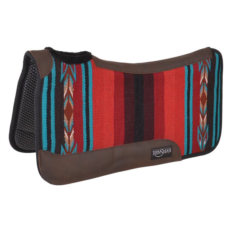 277-HJ7-RDT Reinsman Woven Tacky Too Contour Saddle Pad Red sku 277-HJ7-RDT