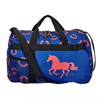 Lila Horseshoe Blue/Pink Travel Duffel Bag