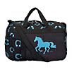 Lila Horseshoe Black/Turquoise Travel Duffel Bag