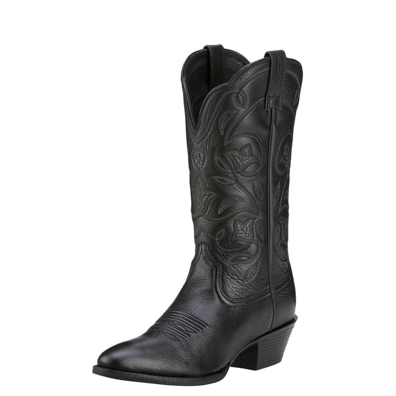 Ariat Ladies Heritage Full Calf Boots 10 B Black