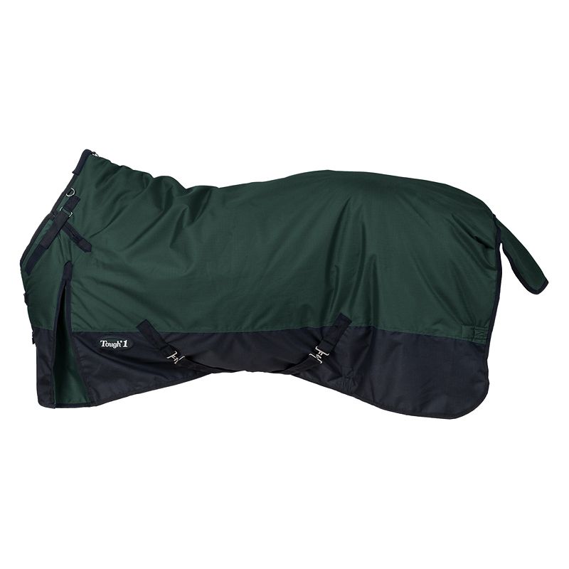 TOUGH1 1680D Turnout Blanket With Snuggit Neck, Purple, 84-in