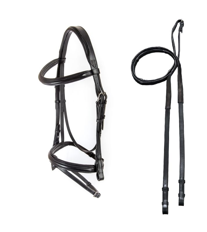 Engraved Black Leather Halter Brass Plate Statelinetack Com