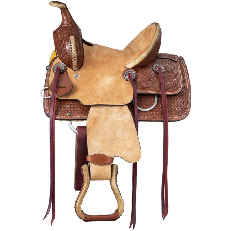 Tough1 Royal King Garrison Barrel Saddle 12in