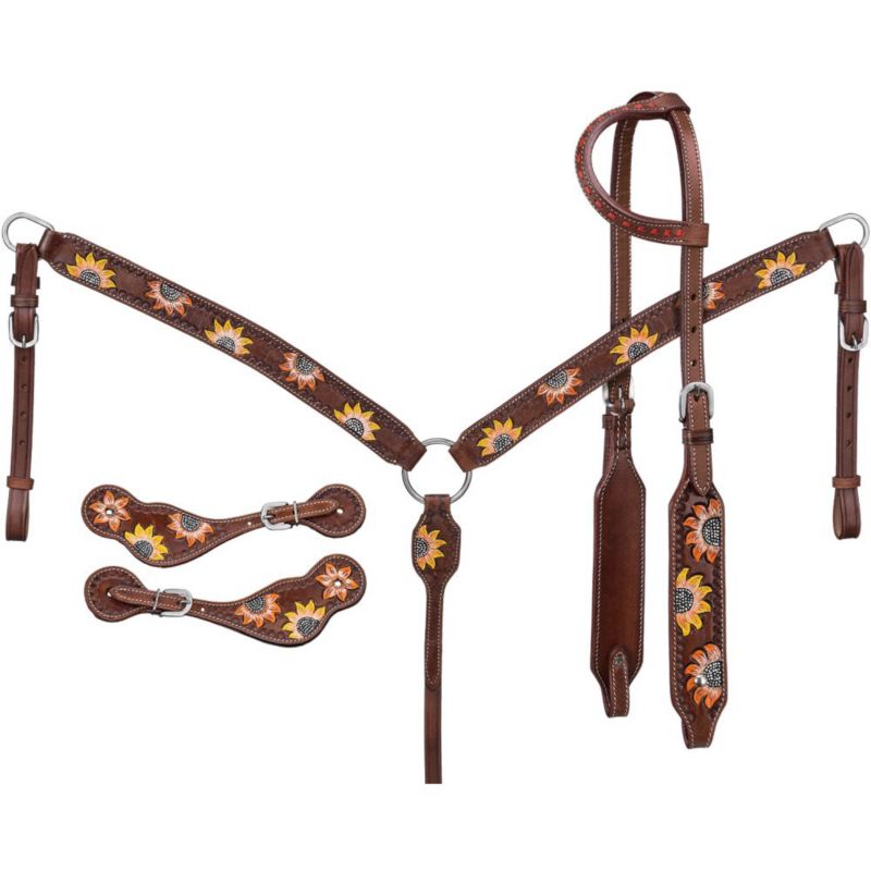 Tough1 Sunflower 3-Piece Tack Set