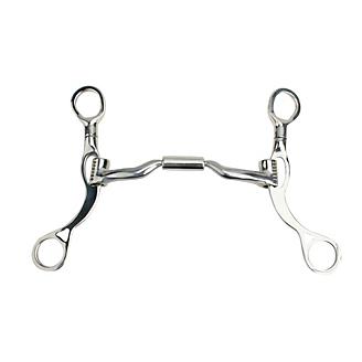 Horse Tack Swivel Cheeks Jointed 5” Snaffle Bit Stainless Steel Long Shank 
