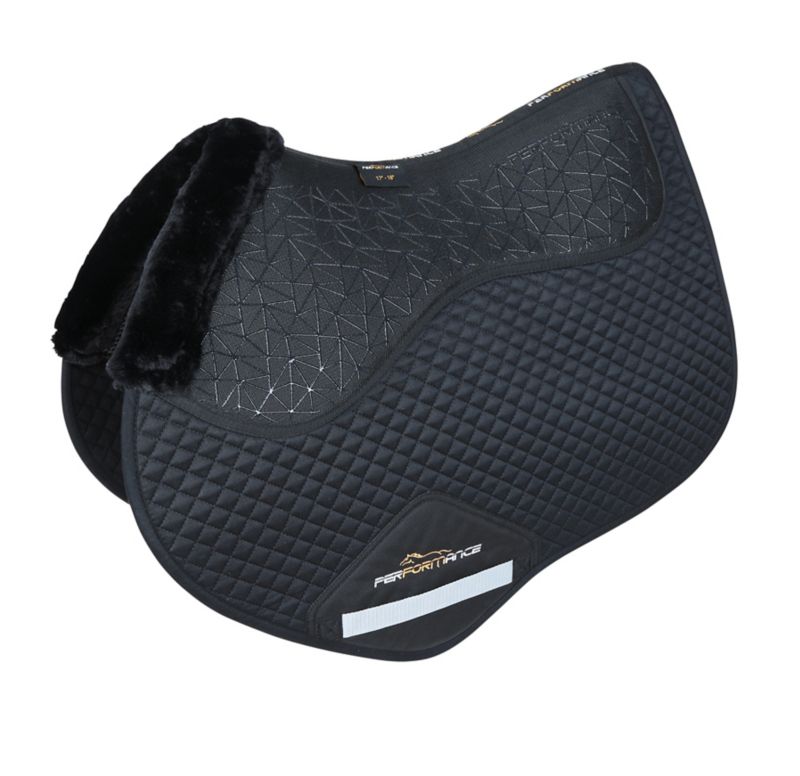 1872BLK17-18 Performance Fusion Grip Jump Saddle Pad Black sku 1872BLK17-18