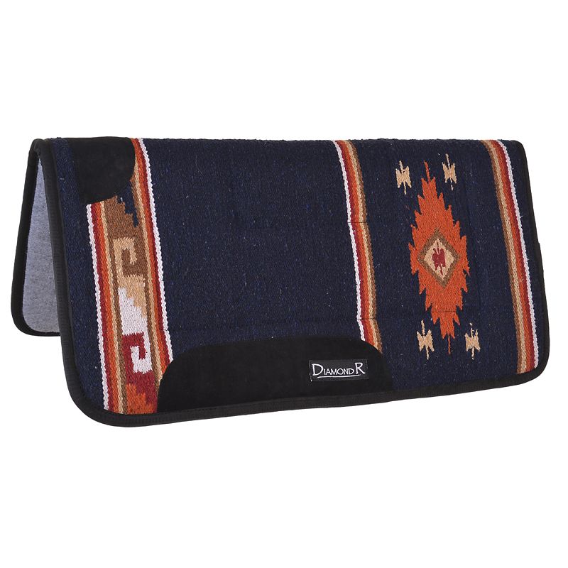 Diamond R Square Felt Woven Pad Navy