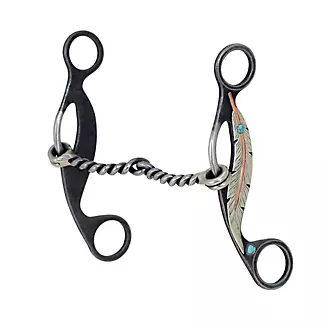 Metalab Feather Collection Twisted Snaffle Gag Bit