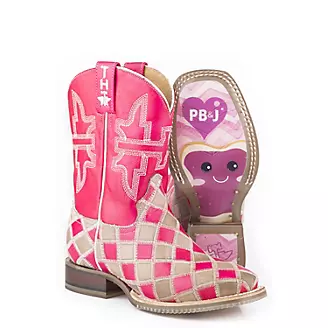 Tin Haul Big Kids Pretty In Pink Boots