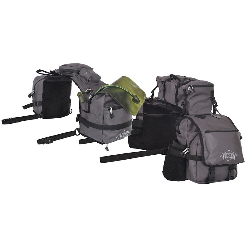 T105-69-AS Tucker Adventurer Saddle Bag Set Gray sku T105-69-AS