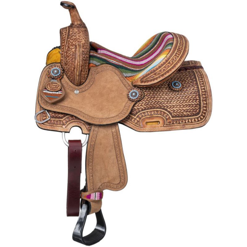 Tough1 Serape Barrel Saddle 10in