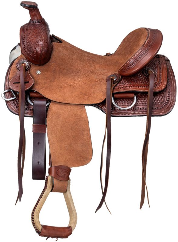 Royal King Caldwell Yth Roping Saddle 10in Brown O