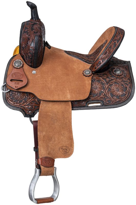 Tough1 Royal King Dublin Two-Tone Barrel Saddle 10