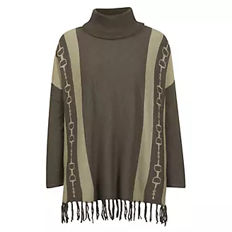 EQL by Kerrits Turtleneck Poncho Sweater