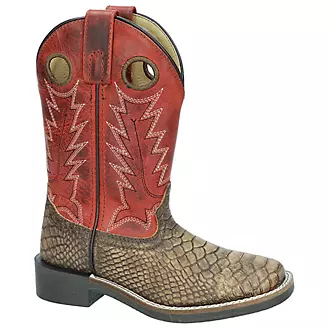 Smoky Mountain Childs Viper Brown/Red Boots