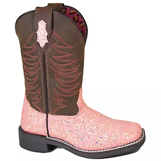 Smoky Mountain Kids Ariel Pink Glitter Boots