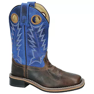 Smoky Mountain Youth Dusty Brown/Blue Boots