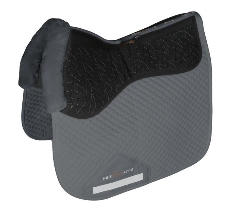 Performance Fusion Grip Dressage Pad Gray