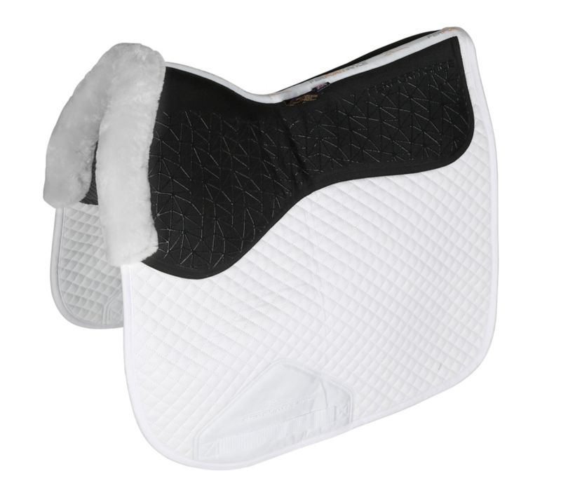 Performance Fusion Grip Dressage Pad White