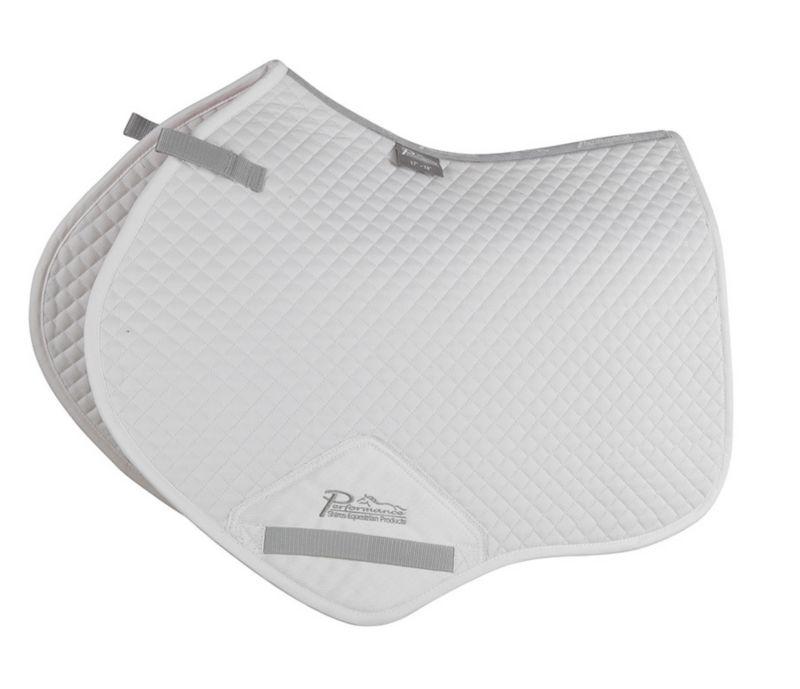 Performance Jump Saddle Pad White