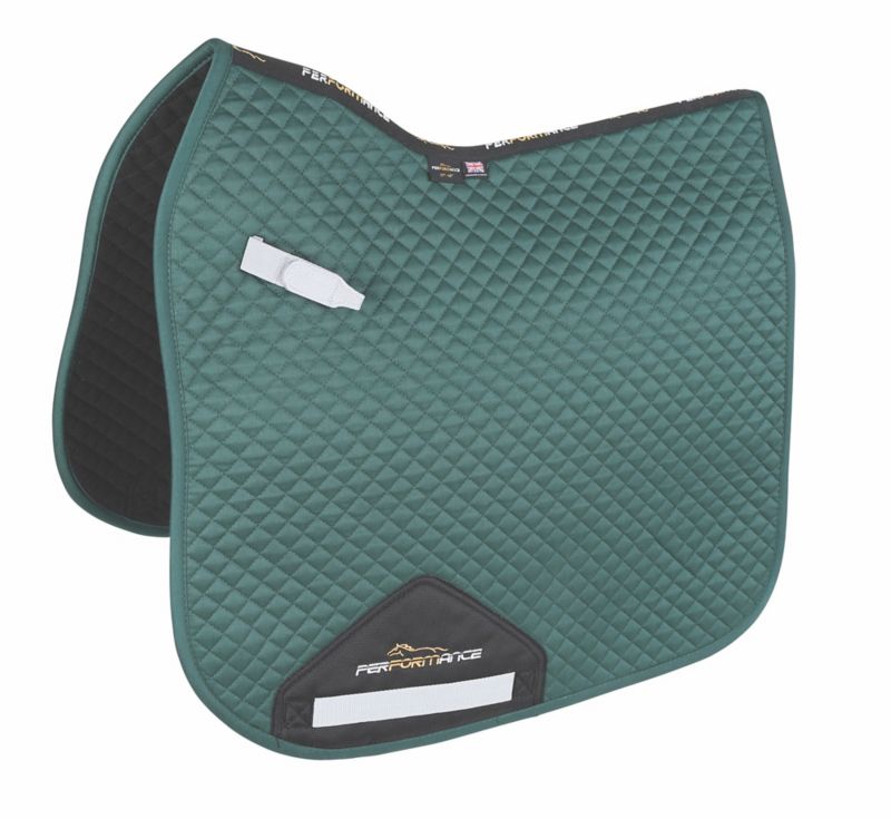 Performance Dressage Saddle Pad Green