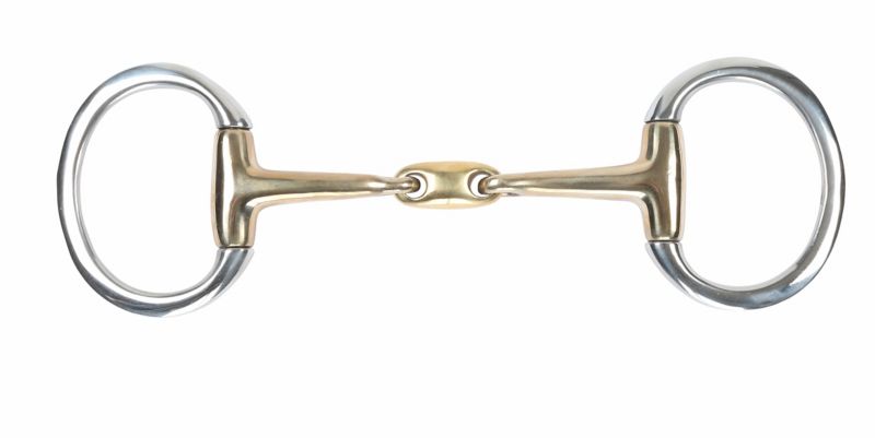 Shires Brass Alloy Flat Ring Lozenge Eggbutt 4.5