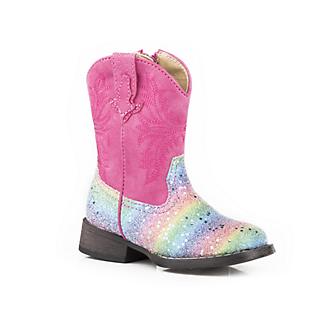 Roper Toddler Glitter Rainbow Boots