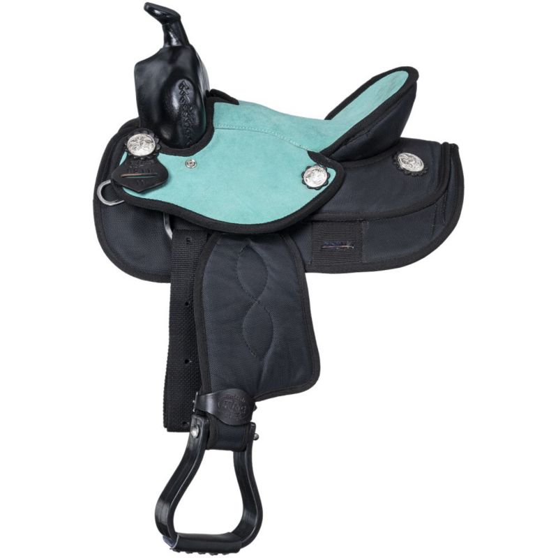 KS9210-14-10 Eclipse by Tough1 Synthetic Barrel Saddle 10in Tur sku KS9210-14-10