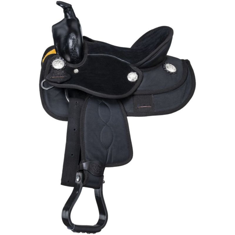 KS9211-2-11 Eclipse by Tough1 Synthetic Barrel Saddle 11in Bla sku KS9211-2-11