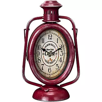 Red Lantern Tabletop Clock