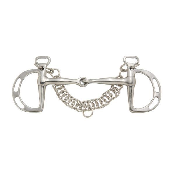 255601-0-0 Tough1 Slotted Kimberwick Snaffle Bit 5 Inch sku 255601-0-0